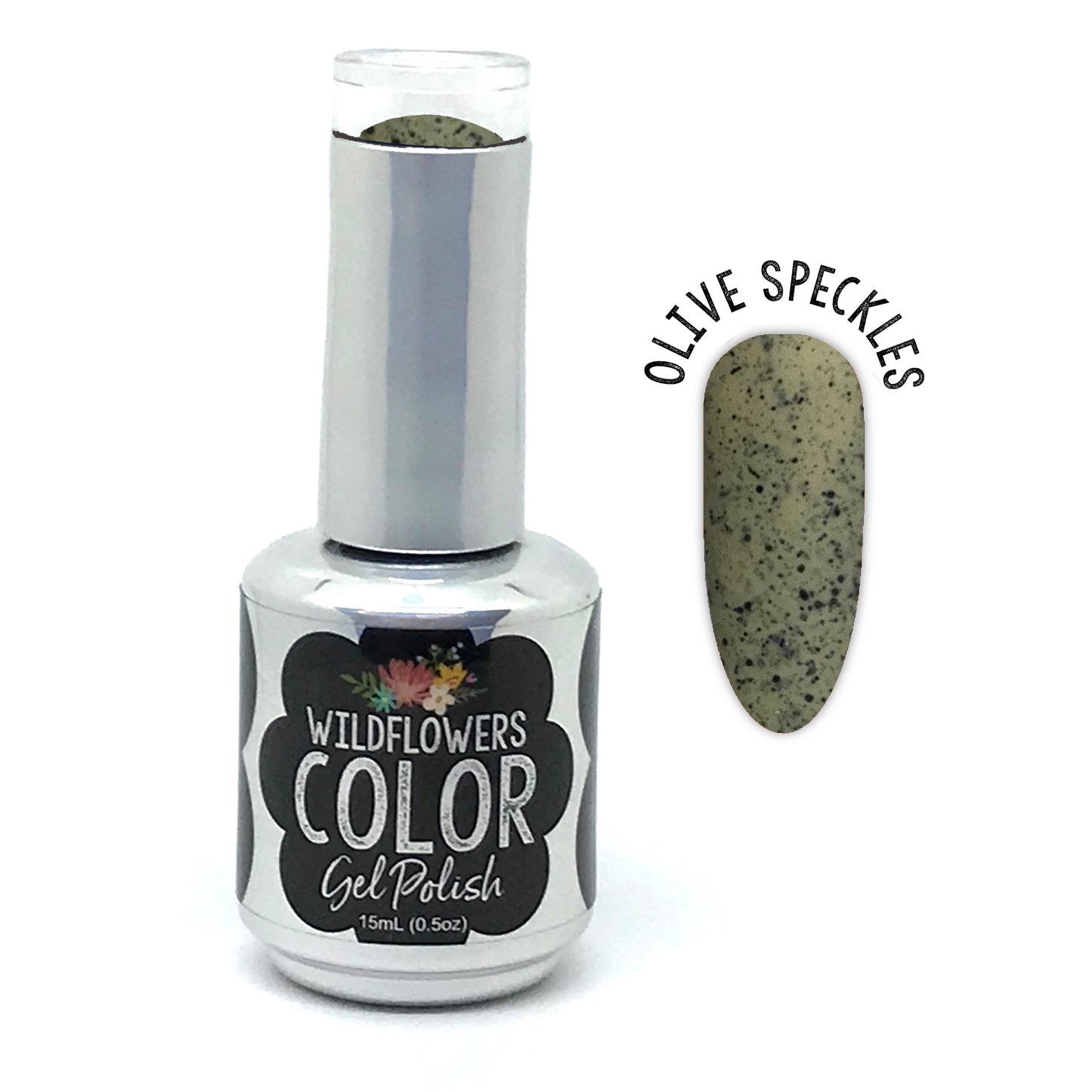 Gel Polish Speckles - Olive